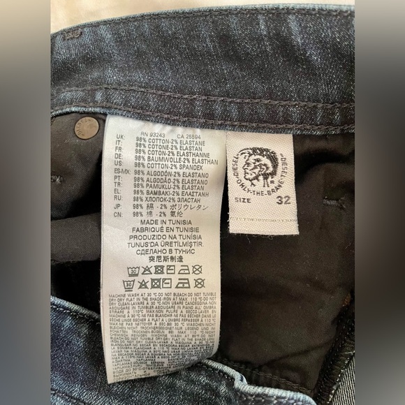 Diesel Buster 009MB Tapered Stretch Jeans W32 L32 - Picture 5 of 5